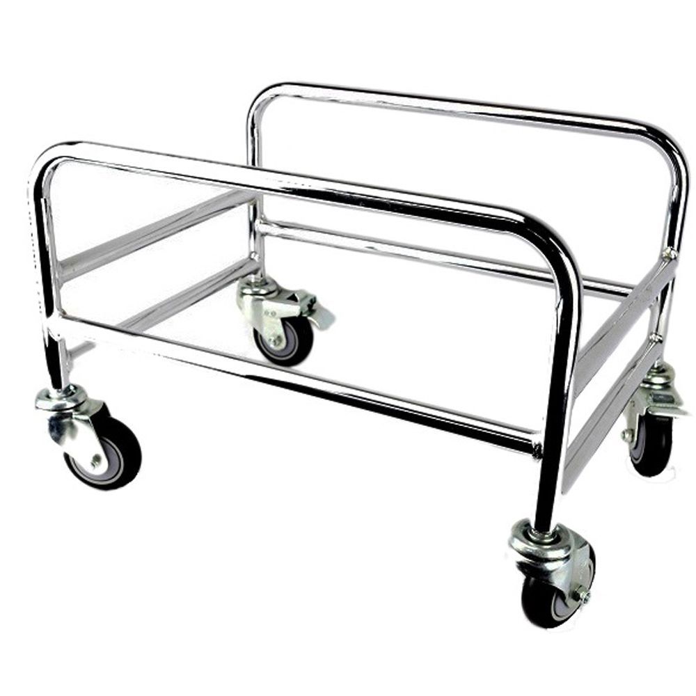 Image of Chrome Plated Shopping Basket Holder