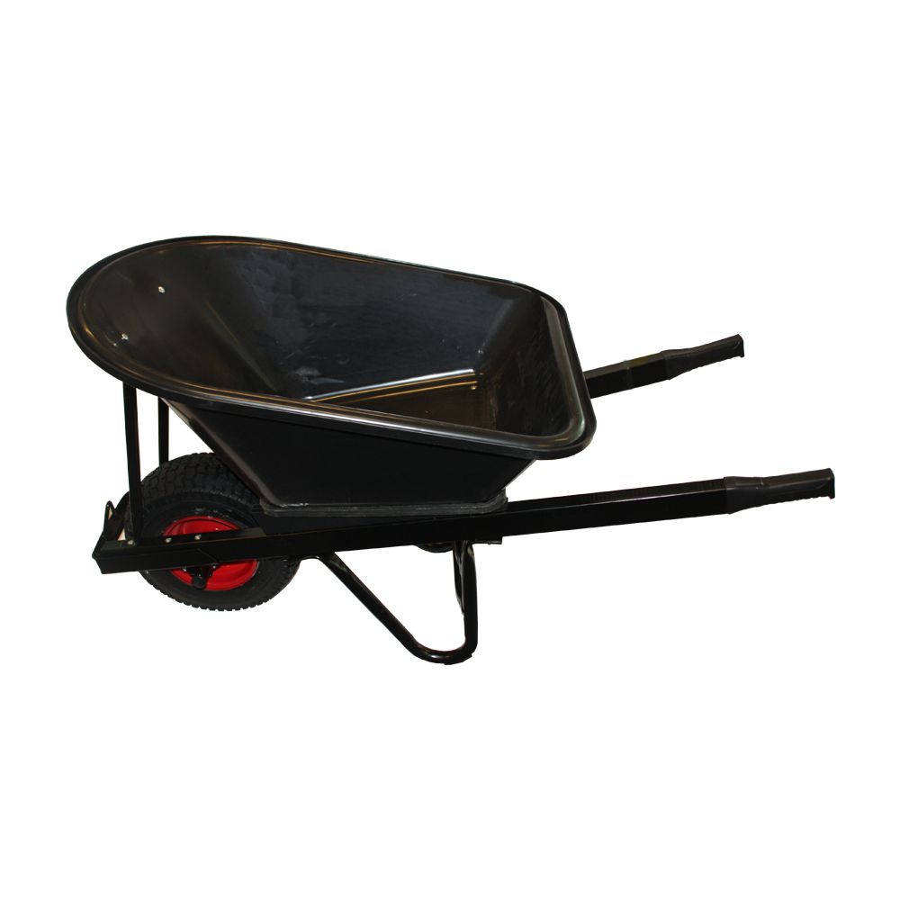 Image of Heavy Duty 130LTR Builders Wheel Barrow with Poly Tub