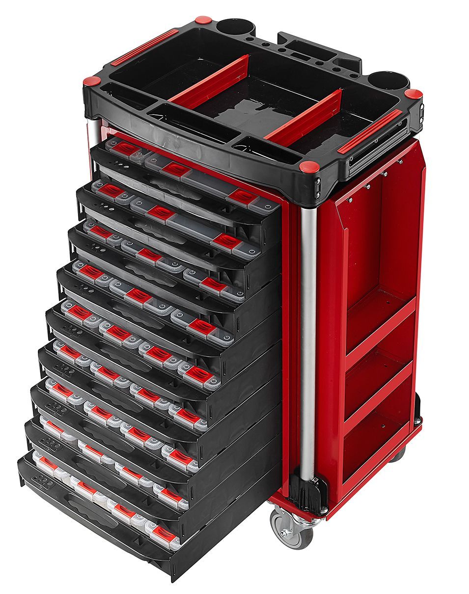 Image of TOOL CART MULTIPLE DRAWERS 600X450X940